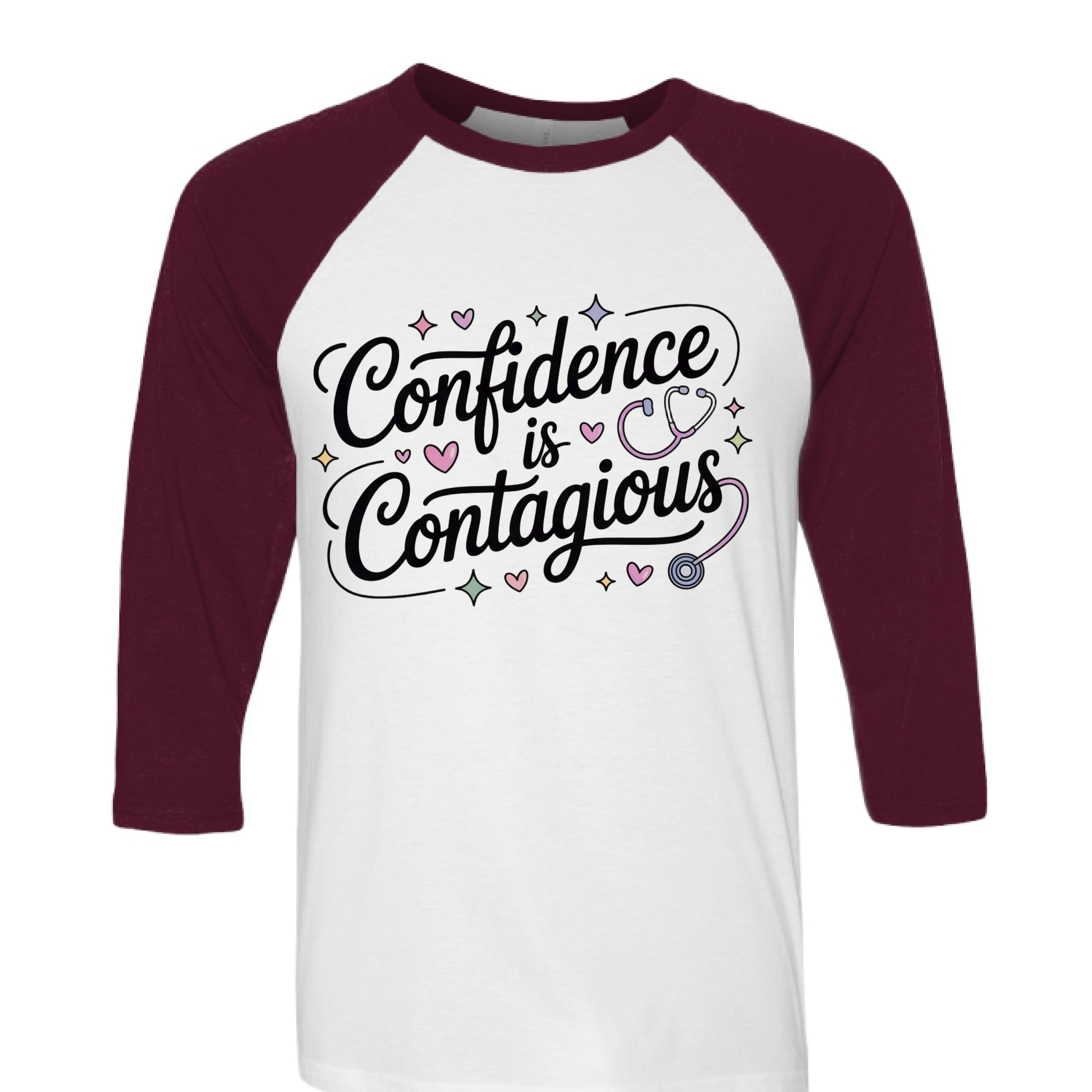 White/ Maroon - FRONT